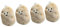 WOONEKY 4 Pièces Pendentif en Peluche créatif charmes en Peluche Panda Roux Jouets Enfants Toys Porte cle Pomme de Terre pendentifs en Peluche de Cartable Ornement clé Coton PP