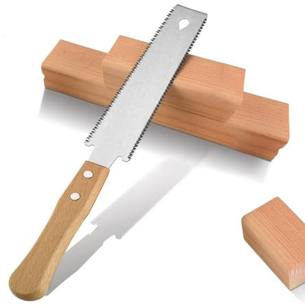 SURFOU Japansäge Kleine, Japanische Säge Fein Mini Ryoba, Klein Feinsäge Holz Japan Sägen, Basics Japanese Pull Hand Saw Woodworking Zugsäge Japansägen Handsäge Dübelsäge Zimmermannssäge