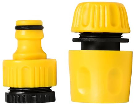 Connecteur de robinet, connecteur rapide de robinet de 1,27 cm et raccord de tuyau d'arrosage de jardin de 1,27 cm, compatible avec les tuyaux d'arrosage standard, les appareils d'arrosage, les