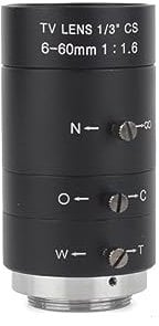 F1,6 6-60mm HD CCTV Zoom Objektiv Große Ansicht Hohe Arbeits Abstand CS C Mount Objektiv for Industrielle CCD Video Mikroskop Kamera Weit verbreitetes Werkzeug