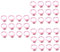 DRESSOOS 300pièces Supports De Bague Ajustables Plastique Pour Garçon Fille Matériau De Bague Cartoon Accessoires De Bijoux Faits Main Rose
