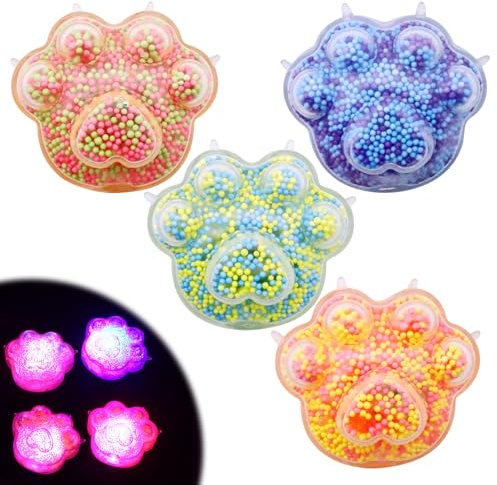 SPERMUOY Squishy Pfote Cat Paw Squishy 4 Stück katzenpfoten Squishy,Taba Squishy, Fufu Squishy Squishy Toy Cat Paw Squishy Cat Paw Anti Stress Spielzeug für Mädchen Und Jungen Zum Entspannen