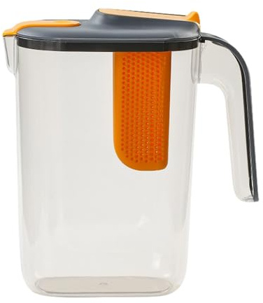 Carafe à infuseur à eau, 2600 ml, grande carafe à eau avec infuseur à fruits, carafe à infuseur résistante à la chaleur pour thé glacé, jus, boissons, eau