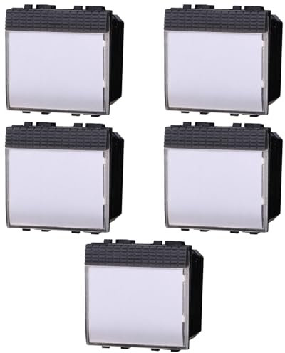 5 MODULI PULSANTE PORTANOME, NERO, COMPATIBILE CON BTICINO LIVING, PULSANTE A 2 MODULI, CAMPANELLO, INGRESSO, MODULI E FRUTTI 100% COMPATIBILI, MATERIALI DI ALTA QUALITA'