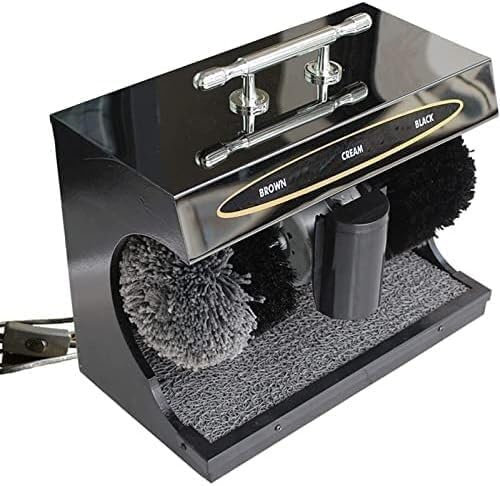 Cireuse de Chaussures électrique, cireuse de Chaussures à Induction Automatique, capteur Infrarouge entièrement Automatique, cireuse de Chaussures en Cuir d'hôtel Commercial dans Le Hall d(Color:noir)