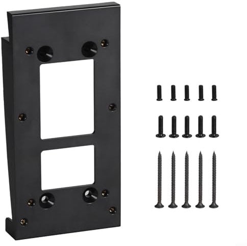 Zeroupshop Doorbell Mounting Bracket Wall Mount Adapter for Ring Video Doorbell 2 3 Plus 4 Standard Siding Installation Black