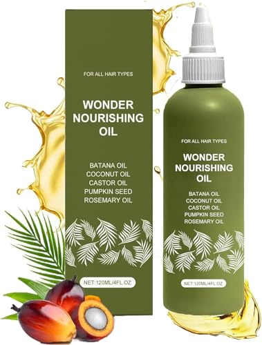 Batana Oil For Hair - 100% Pure, Raw & Natural Coconut and Rosemary Oil - Thicker, Stronger Hair For Men & Women Scalp (120ml)