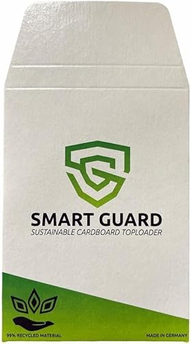 Smart Guard Toploader (100 Stück) Sustainable Cardboard 99% Recycled Toploader Für Sammelkarten Spielkarten + HeartGlobal® Versandschutz