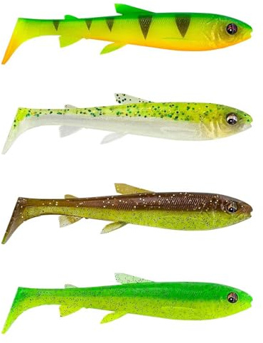 Savage Gear 3D Whitefish Shad 9,0cm Clear Water Mix 4pcs. Gummifisch