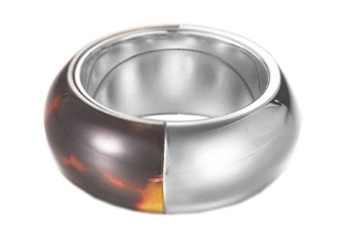 Esprit Damen-Ring Tortoise Edelstahl - ESRG12153B160
