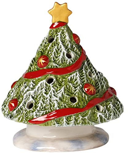 Villeroy & Boch Windlicht, Hartporzellan, Grün, 18 x 13 x 13 cm, 1 Einheiten
