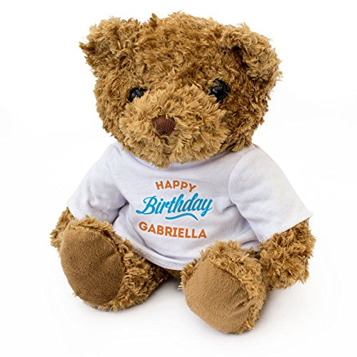 NEW - HAPPY BIRTHDAY GABRIELLA - Teddy Bear - Cute Soft Cuddly - Gift Present