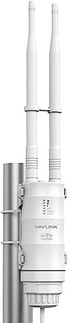 WAVLINK AC600 Wireless Indoor/Outdoor Access Point, Dual Band Outdoor WiFi Access Point (150Mbps 2.4G + 433Mbps 5G) Ideal for Garden with Passive Poe, Weatherproof Case, Flexible Installation