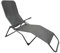 Pure Home & Garden XL Polyrattan Gartenliege Wave Anthrazit, klapp- und kippbar