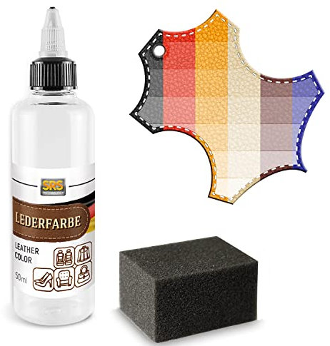 SRS TECHNOLOGY Pintura de Cuero MB Classico (100ml) Tinte Específicas para Pintar Superficies de Cuero Piel Polipiel Super Elástico Leder (Negro clásico)