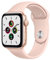 Apple Watch SE 2020 (GPS, 44MM) Aluminiumgehäuse Gold mit Rosé Sportarmband (Generalüberholt)