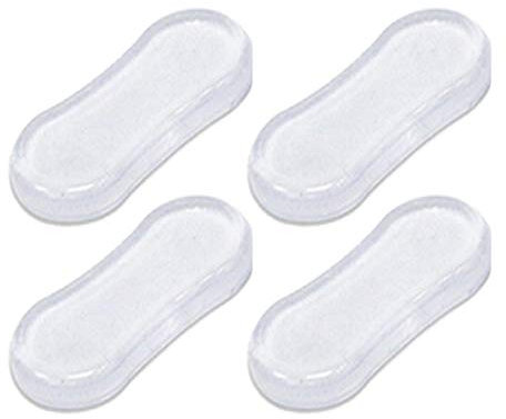 Luckxing Universels Pare-Siège Toilette, 4 Pièces Kit Tampon Abattant WC avec Adhésif Puissant Remplacement Coussinets Protection, Protège Bien Votre Sièges Toilette