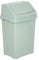 JMS we create smile 8L/25L/50L Litre Plastic Swing Lid Bin Waste Recycle Dustbins Rubbish Trash Refused Bins (Silver Sage, 8 LITRE)