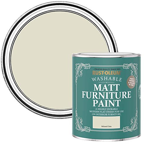 Rust-Oleum Beige Furniture Paint in Matt Finish - Relaxed Oats 750ml