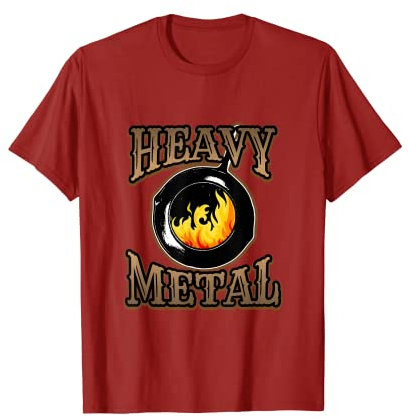 Heavy Metal Tee Cast Iron Pan Skillet Funny Tshirt T-Shirt