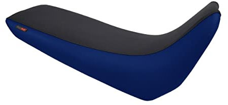 Moto Discovery Sitzbezug kompatibel mit Yamaha XT600 1995-2004 schwarz/blau (C)
