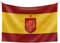 RFEF - Bandera de España | Detallada con el Escudo de la Selección Española y la Estrella del Mundial - En Poliéster | Medidas 90 x 100 cm