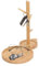 Cyrank Bandeja Madera Decorativa con Colgador Llaves, Porta joyería de Madera con 3x barra, bandeja de captura con organizador, Bandeja de Perfume para anillos, teléfono, pulseras y relojes