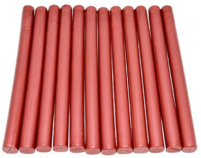 20 Stück Siegelwachs 11mm*133mmm Hot glue sticks Wachssiegel Klebe Pistole Siegellack Wachs Sticks Siegelwachs Dichtungs Wachs für Stempel Heißklebepistole Hochzeit Geschenkverpackung (weinrot)