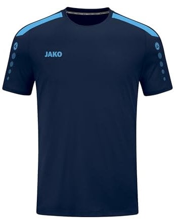 JAKO Herren Trikot Power (Kurzarm), Marine/SkyBlue, M