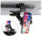 CGEAMDY Car Phone Holder Mount, Phone Mount for Car Dashboard, Cell Phone Stand with Parking Number Plate, 360 Degree Rotation One Hand Operation, Compatible with All 7.6 to 17.7 CM Smartphones