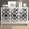 Galano Iris Buffet 3 Portes - Meuble de Rangement pour Salon, Chambre à Coucher, Cuisine - Blanc