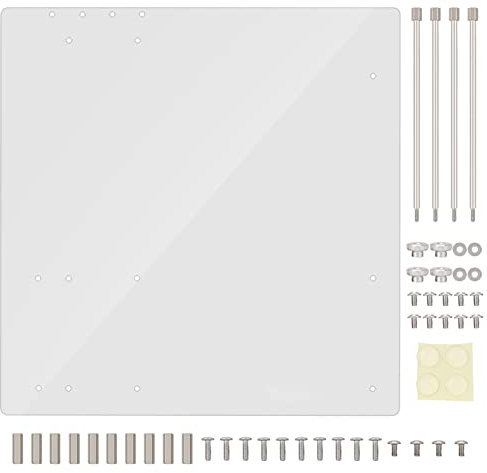 SUNGOOYUE M-ATX Computer Case Open Frame, 4mm Transparent Acrylic Frame PC Test Bench DIY Base Stand For M-ATX Motherboard