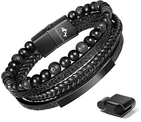 Dora Sicom Bracciale uomo in pelle da - Mostra l'eleganza maschile
