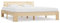 ADWOA Massivholzbett Kiefer 180x200 cm Pappbett Bettgestell 180x200 Holz Futonbett