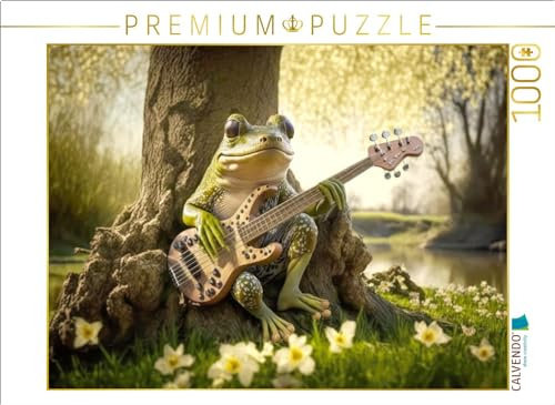 CALVENDO Puzzle EIN Motiv aus dem Kalender Frosch Konzert | 1000 Teile Lege-Größe 64 x 48 cm Foto-Puzzle für glückliche Stunden