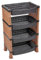 URBNLIVING 4 Tier Shelves Fruit Vegetable Baskets Storage Cart Rack Home Kitchen Organiser (Brown)