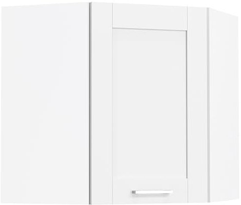 VCM Küchenschrank hängend | Maße ca. H. 60 x B. 57 x T. 57 cm | Eckschrank | Hängeschrank mit Zwei Fächern im Landhaus Stil | Küchenmöbel - Colura