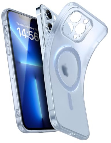 ESR for iPhone 13 Pro Case, Compatible with MagSafe, Military-Grade Protection, Resists Yellowing and Scratches, Magnetic Phone Case for iPhone 13 Pro, Zero Series, Frosted Blue