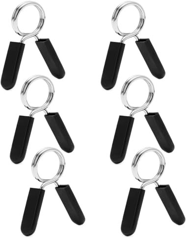 6 PCS Morsetti per Manubri 30mm Manubri Clip a Molla Blocco Bilanciere Molla Morsetti Cricchetto Molla Bilanciere con Chiusura a Molla Morsetti per Bilanciere per Palestra Powerlifting Cross Fit