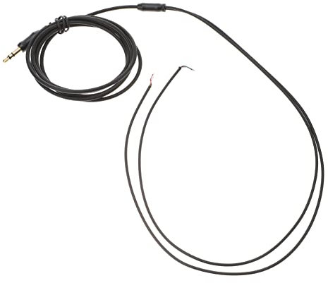 Hoement Earphone Repair Cable Line 1.5M Long TPE Headset Semi-finished Wire with 30 Cores High-Purity Oxygen-free Copper Black Earphone Accessories for Headphone Maintenance and Upgrade