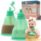 Wiederverwendbare Babynahrungsbeutel für Kleinkinder – 2er-Pack, 180 ml, grün – Quetschbarer Silikon-Lebensmittelbeutel – Nachfüllbar, auslaufsicher, verschüttungssicher