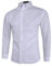 Men's Long Sleeve White Shirt - Slim Fit Smart Casual Business Dress for Wedding, Party, Formal Work - Plain Button Up, Lapel Collar, Solid Grandad Blouse Tops - UK Sale Clearance