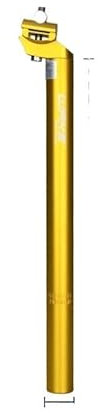 wanhaoaony SattelstüTze Gefedert 350mm Gold Fahrrad Sattelstütze Verdicktes Aluminium 28,6mm Faltrad Sattelstütze 27,2mm 31,6mm MTB Sattelstütze Radfahren Teile SattelstüTze (Color : Gold 27.2mm)