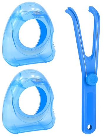 UENXRXE 1 Porta Filo Interdentale,con Filo Interdentale da 2 Pezzi 50 Metri,Floss Pick,Supporto,Plettri per Famiglia Hotel Viaggi,filo interdentale forcella,pulizia denti