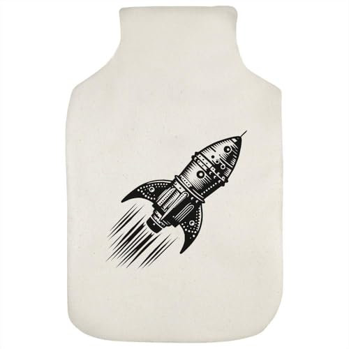'Retro Rocket Ship' Hot Water Bottle Cover (HW00036624)