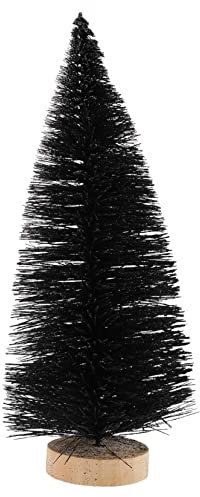 Warmhm Mini Albero Di Natale Artificiale Con Base Nera Decorazione Natalizia Slim Per Interni Ed Esterni Per Feste Matrimonio e Foto Props