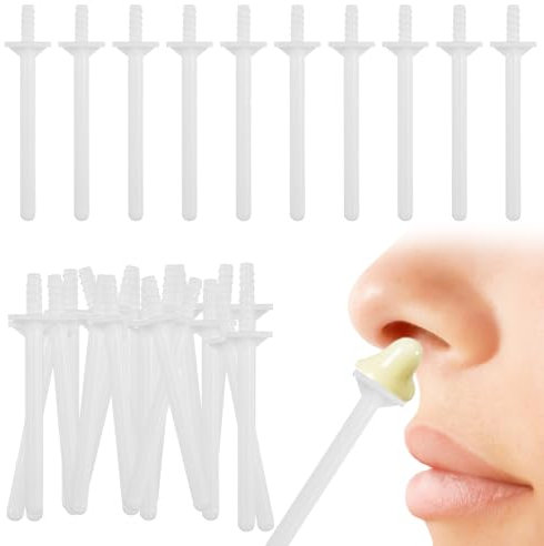 70 Stück Nasenwachs Stäbchen, Nasenhaarentferner Wachs Applikatoren, Kunststoff Nasen Wachs Stick，Nasenhaare Entfernen Sticks, Waxing Stick, für Schnellen Nasenhaarentfernung,Männer und Frauen