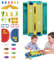 Dough Hair Stylin' Salon Spielset, Knete Friseursalon, Friseur-Rollenspielset, einfache Reinigung und Lagerung, sicheres Teigmaterial, 48 x 19 x 8 cm, 1 Set, für Mädchen und