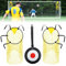 GOZINA 3PCS Football Training Equipment Includes 2 Top Bins Football Targets and 1 Football Target,Top Bins Net for Goal to Improve Football Skills,Football Rebounder Net for Shootings Accuracy Train