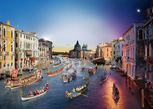 Ravensburger Puzzle Venedig von Tag zu Nacht - 1000 Teile Puzzle | 1000 Teile Puzzle, Erwachsenenpuzzle, Geschenk für Frauen und Männer